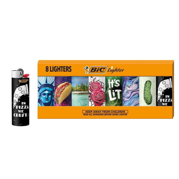 BIC Special Edition Pocket Lighters, Favorites, 8-Count