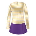 thumbnail image 2 of Richie House Girls' Striped Dress with Contrasting Bottom RH2181, 2 of 2