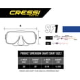 thumbnail image 3 of Cressi SF1 Squared Frameless Dive Mask, 3 of 3