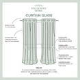 thumbnail image 6 of Exclusive Home Curtains Chateau Striped Faux Silk Grommet Top Curtain Panel Pair, 54x84, White/Sand, 6 of 7