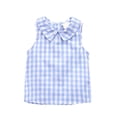 thumbnail image 2 of MAIHAN Toddler Girls Plaid Tank Tops Cute Sleeveless Shirts for Kids Casual Back Button Down Blouse Cotton Comfort Tank Tops(Blue,18-24 Months), 2 of 5