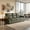Green, variant on LLappuil 81" Mid-Century Modern Sofa, 3 Seat Sofa Cloud Couch for Living Room, Foil Fabric Dark Brown
