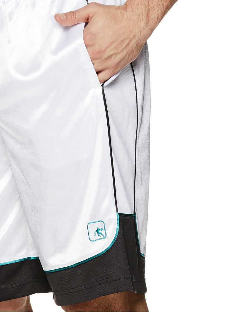 ミント1piu1uguale3 SPORT BIG CREW BL AND1 Men's Colorblock Basketball Shorts, Up to 5XL - Walmart.com