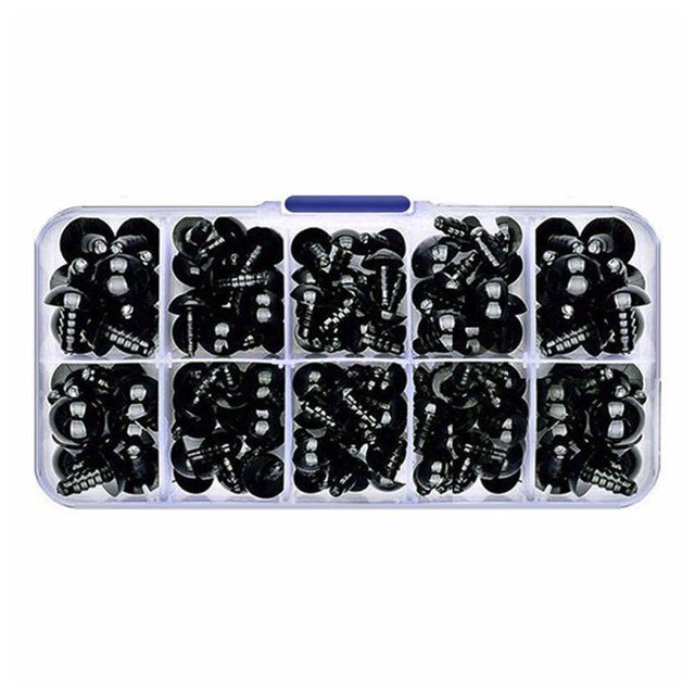 Tholdsy 135 unids/caja, muñeca para niños pequeños, globo ocular de seguridad, nariz, artesanía DIY, lindo juguete suave, muñecos con relleno de Animales de peluche y juguetes de peluche Tholdsy FN011494-00