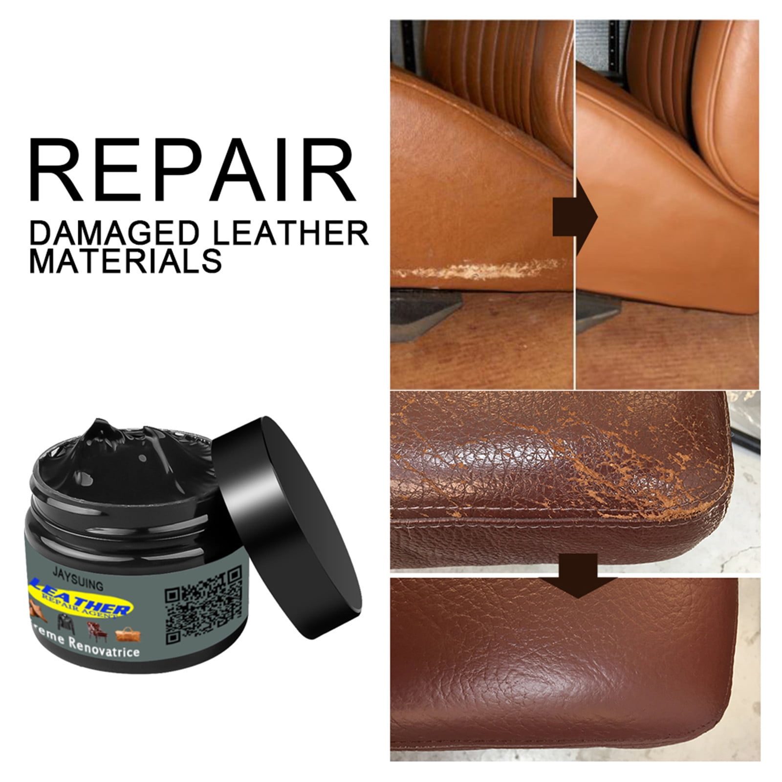 Leather Repair Kit Gel Car Seat Home Leather Complementary Repair Color  Repair Refurbishing