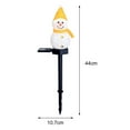 thumbnail image 3 of Solar Christmas Snowman Staca artificial LED Lámpara Lámpara Luz de paisaje para Oarda de invierno Partido Pathway Césped Amarillo shamjiam Luces de enchufe de tierra, 3 of 6