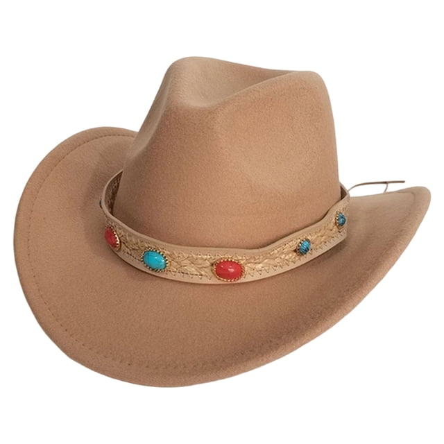 Chapeau de Cowboy Style Western pour Usage Quotidien à la Maison avec Design Classique et Attrait Intemporel