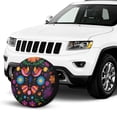 thumbnail image 4 of Kll Colorful Floral2 Tire Cover,Universal Wheel Tire Cover For Trailer, Rv, Suv, Truck,Camper And Many Vehicle,(16 Inch), 4 of 8