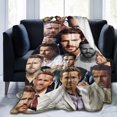 thumbnail image 2 of Blanket Ryan Reynolds Soft and Comfortable Wool Fleece Throw Blankets Gift for Home Decoration Sofa Office car Camping Yoga Travel Home Decoration Cozy Plush Beach, 2 of 6