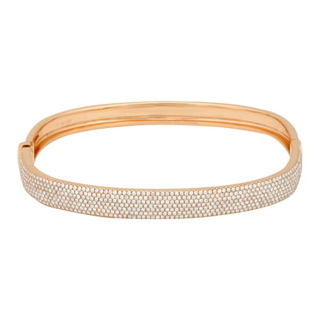 14k rose gold hinged bangle bracelet 14k rose gold hinged bangle bracelet