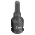 thumbnail image 2 of Grey Pneumatic 3/8" Drive x 7mm Hex Driver, 2 of 2
