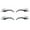 Black, variant on Shuliwen 2 Pairs Car Eyelashes Auto Headlight Stickers Decals