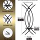 thumbnail image 3 of Juego de Apliques de Pared AimtoHome en Hierro Negro para Velas 40 cm, 3 of 6
