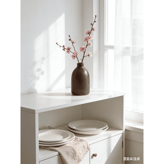 5.5 Inch Small Tiny Vase for Planters Flower Pots Floral Containers Brown Grey Ceramic Flower Vase Pot for Indoor or Outdoor Decoration