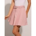 thumbnail image 3 of DARING DIVA Women's Denim Skirt A-Line Flared Mini Jean Skirt XL Pink, 3 of 5