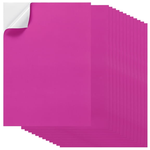 Uxcell 20Pcs Full Sheet Label A4 Shipping Labels Matte Colored Adhesive Printable Inkjet Laser Printer Printing Dark Pink