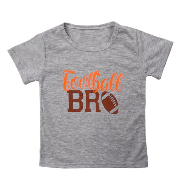 WEIYLL Boys T Shirts Short Sleeve Rugby Football Letter Print Round Neck Fans Gift Gy2 Toddler Tops for 2-3 Years