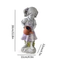 thumbnail image 3 of Solar Patio Lights Solar Kettle Statue Garden Light Resin Figurine for Yard Patio Decor House Decor, 3 of 5