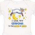 thumbnail image 4 of Inktastic I Love My Grandma to the Moon and Back Cute Sheep Boys or Girls Long Sleeve Baby Bodysuit, 4 of 5