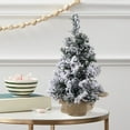 thumbnail image 6 of Small Christmas Tree, Mini Tabletop Pine Tree, Faux Bottle Brush Christmas Tree with Wooden Base, Holiday Decoration for Office, Home, and Desktop, 6 of 6