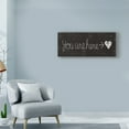 thumbnail image 3 of Trademark Fine Art 'Cursive Chalk You Are Here' Canvas Art by Michael Mullan, 3 of 3
