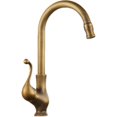thumbnail image 1 of 1 Uds.-grifo frío y caliente antiguo europeo de cobre lleno, con tubo de entrada de agua, 1 of 3
