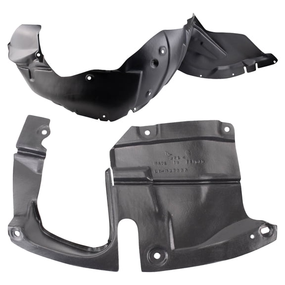 TRQ Inner Fender Liner Set Fits 2009-2013 Mazda 6 BDA14610