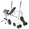 thumbnail image 1 of vidaXL Workout Bench with Weight Rack, Barbell and Dumbbell Set 90 kg, 1 of 4