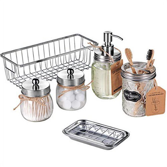 Mason Jar Bathroom Set