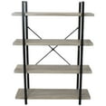 thumbnail image 7 of Sunnydaze Industrial-Style 4-Tier Bookshelf, Oak Gray, 7 of 7