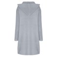 thumbnail image 4 of Babysbule 2023 Winter Coats for Women Women's Medium Length Cardigan Knitted Sweater Jacket, 4 of 6