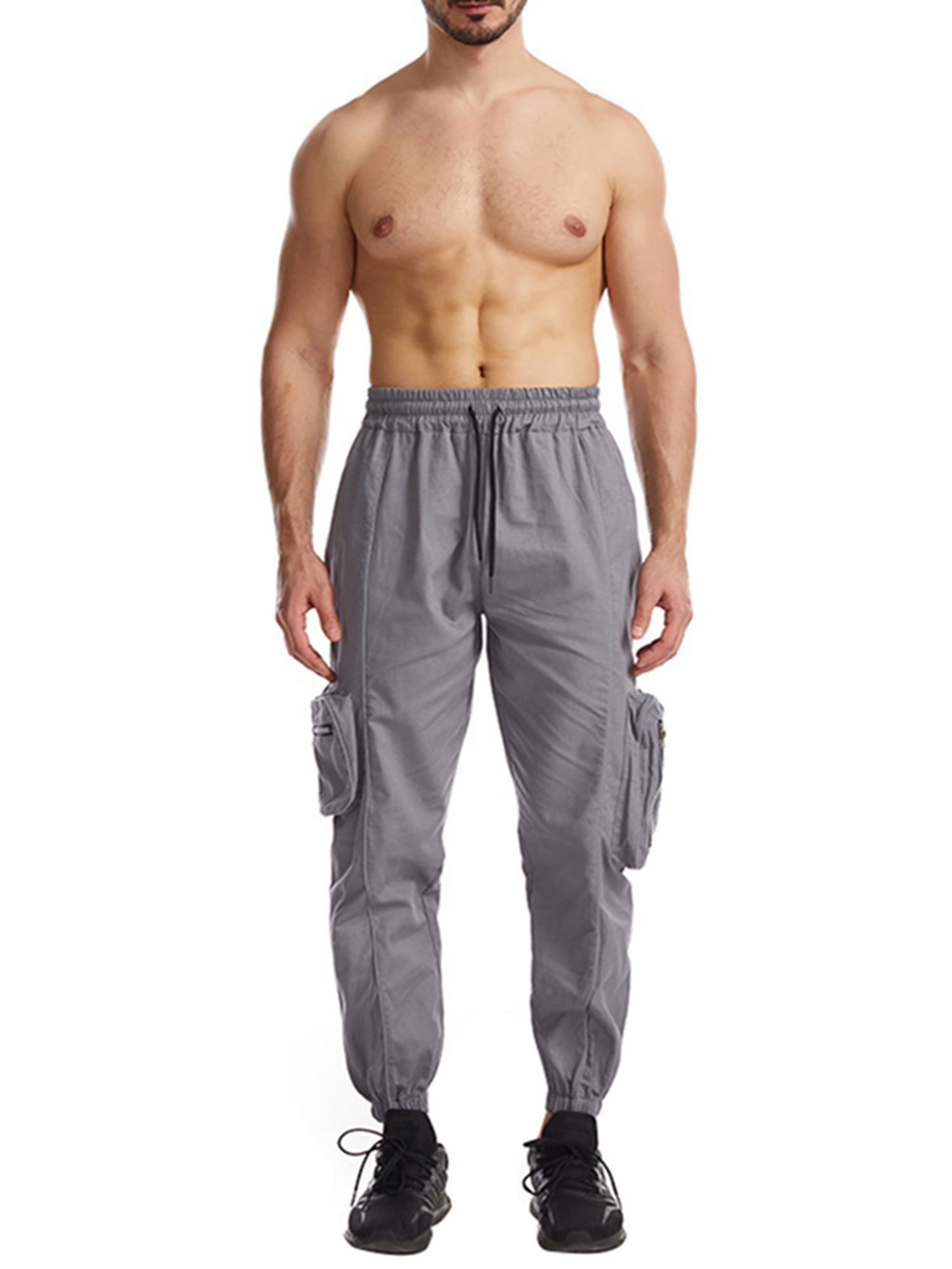reflective cargo joggers