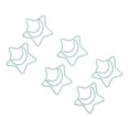 thumbnail image 4 of 100 clips de papel de estrella y luna, resistentes al deslizamiento, lindos clips de papel portátiles para uso diario en la oficina, 4 of 8