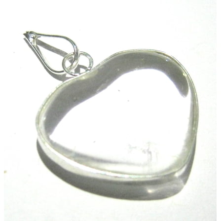 crystalmiracle Clear Quartz Heart Shaped Pendant Crystal Healing Men Women Gift Fashion Jewelry