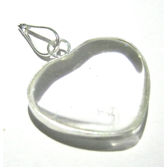crystalmiracle Clear Quartz Heart Shaped Pendant Crystal Healing Men Women Gift Fashion Jewelry