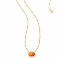 thumbnail image 2 of Halloween Orange Weird Atmosphere Small Pumpkin Necklace, 2 of 2