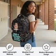 thumbnail image 6 of Yuyamidu Cute Capybara Print Kids Backpack for School Boys Girls 1st-4th Grade, 17 Inch Lightweight Waterproof Multi-Pocket Bookbag with Padded Shoulder Straps, Math Lover Gifts for Students, 6 of 8