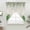 beige, variant on St. Patrick's Swag Valances for Windows, Kitchen Window Curtains Over Sink, Luck Shamrock Eucalyptus Leaves Flowers Vintage Window Treatment Curtains for Living Room/Bedroom 2 Panel Sets 36"x45"