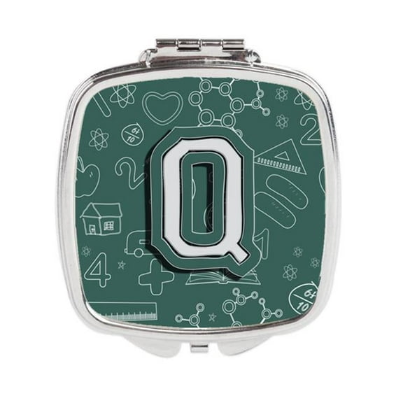 Carolines Treasures  Letter Q Back to School Initial Compact Mirror