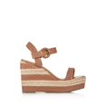 thumbnail image 4 of SCHUTZ Womens Brown 1-1/2" Platform Jute Wrapped Adjustable Braided Comfort Nani Square Toe Wedge Buckle Espadrille Shoes 8.5 B, 4 of 4