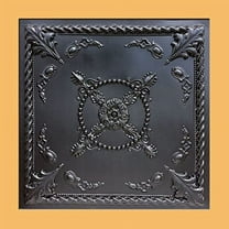 30pc of Jewel Black (24"x24" PVC 20 mil) Ceiling Tiles - Covers About 120sqft