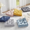 thumbnail image 2 of Gracie Mills Elara Textured Poly Chenille Square Floor Pillow Cushion, 2 of 3