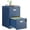 Blue, variant on 2 Drawer File Cabinet with Lock，Pink Rolling File Cabinet for Home Office, Metal Small Mobile Filing Cabinets on Wheels for Hanging Letter