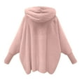 thumbnail image 4 of Vinsonshop Fuzzy Cardigans for Women Winter Clothing for Women Hooded Cardigan for Women Fleece Cardigan Fluffy Cardigan Sherpa Cardigan Women Open Front Cardigan for Women Pink XXL, 4 of 4