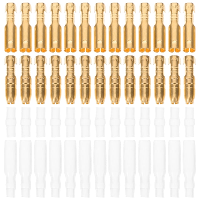 Phenofice 50 Sets Male Female Wire Connectors Connection Made Of Brass For Electrical Wiring