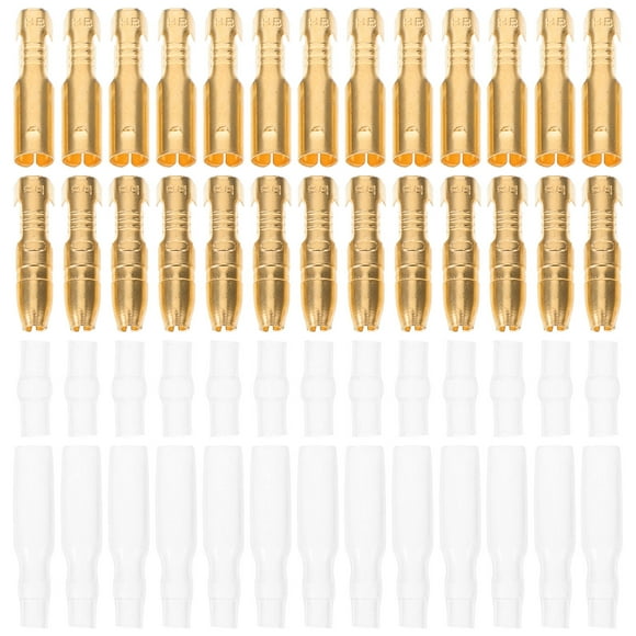 Phenofice 50 Sets Male Female Wire Connectors Connection Made Of Brass For Electrical Wiring