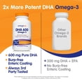 thumbnail image 4 of Suplementos OmegaVia DHA 600 mg de omega 3 ultrapuro y 120 cápsulas blandas, 4 of 9