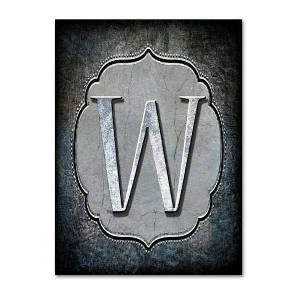 Trademark Fine Art 'Letter W' Canvas Art by LightBoxJournal