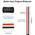 thumbnail image 4 of Rapthor Batería de repuesto recargable de 3500 mAh compatible con altavoz inalámbrico Bluetooth Harman Kardon Onyx Studio 1/2/3/4, 4 of 5
