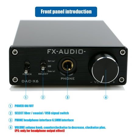 Fx Audio Dac X6 Mini Hifi 2 0 Digital Audio Decoder Dac Input Usb Coaxial Optical Output Rca Amplifier 24bit 96khz Dc12v Black Walmart Canada Fx Audio Dac X6 Mini Hifi 2 0 Digital Audio Decoder Dac Input Usb Coaxial Optical Output Rca Amplifier 24bit 96khz Dc12v Black Walmart Canada